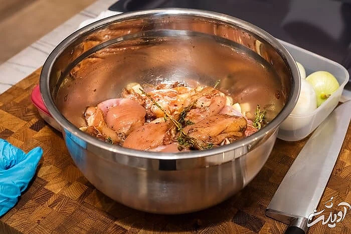 طعم دار کردن مرغ